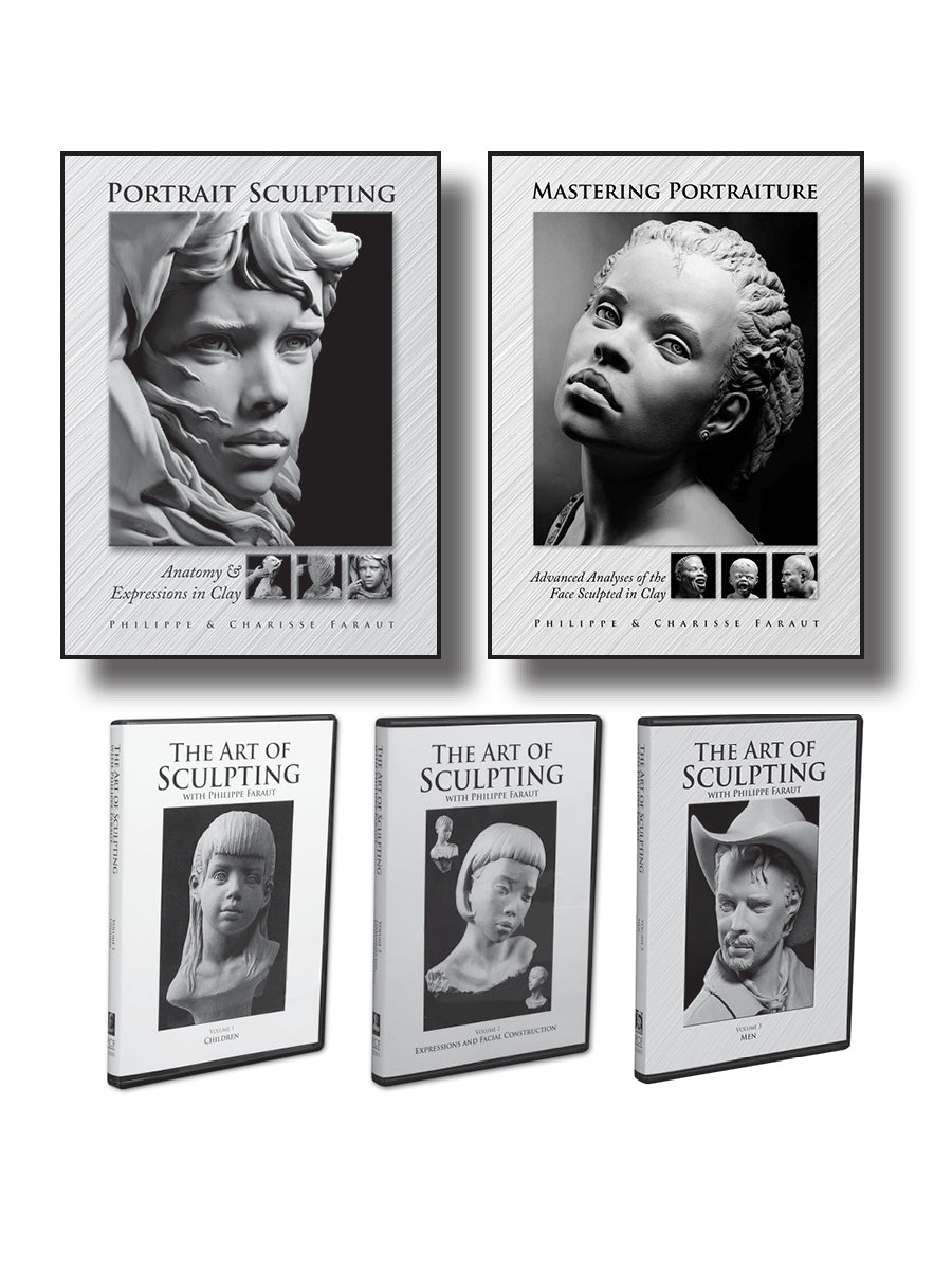 Portrait Sculpting 2 Book/3 DVD Collection