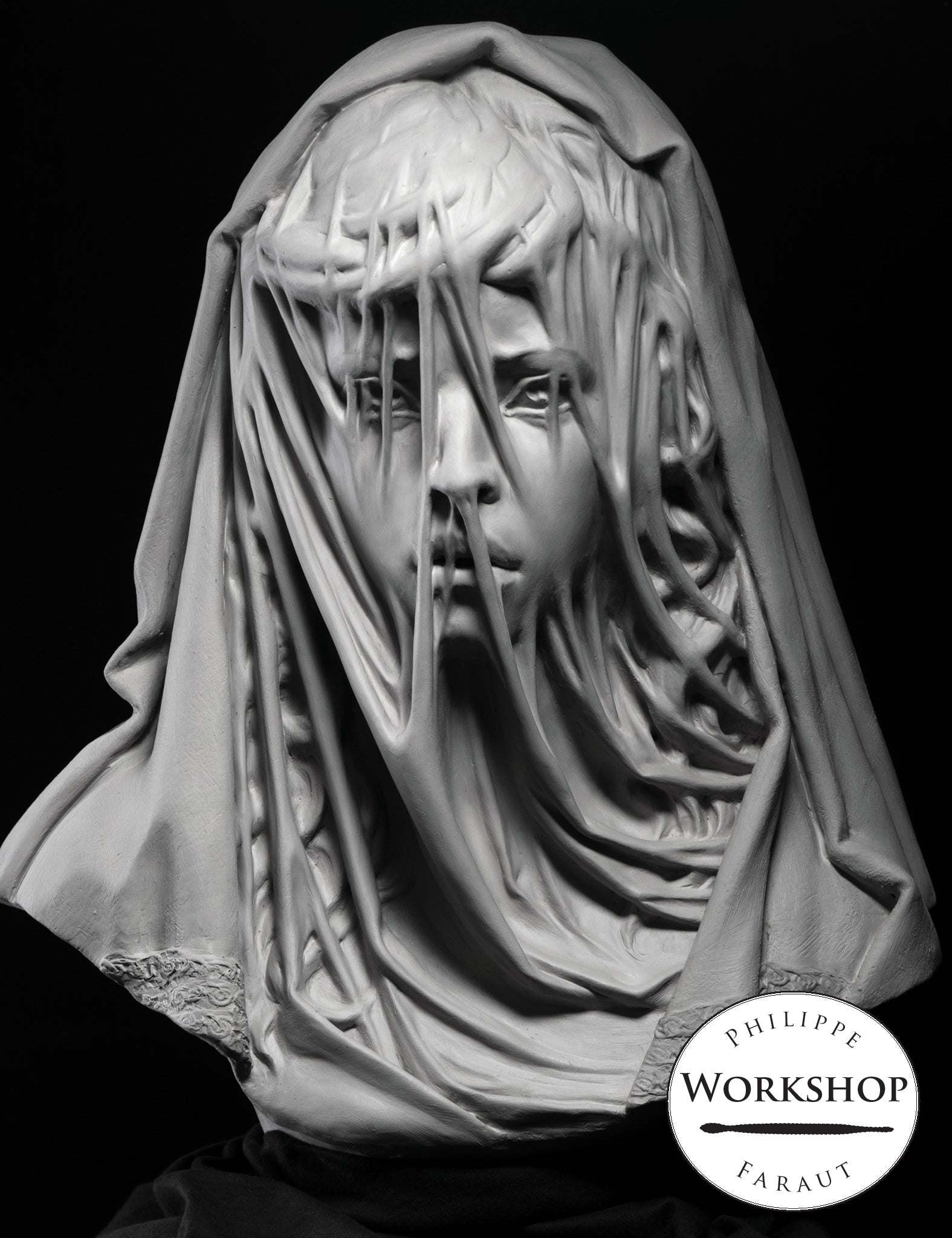 Portrait Child Bride for sculpting seminars by Philippe Faraut