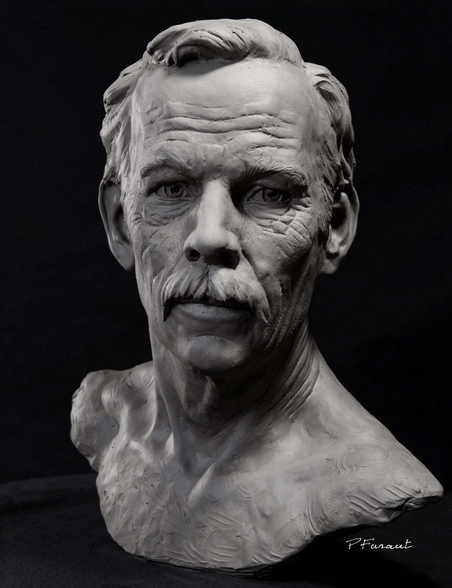 Portait bust of middle-aged man Mister by Philippe Faraut