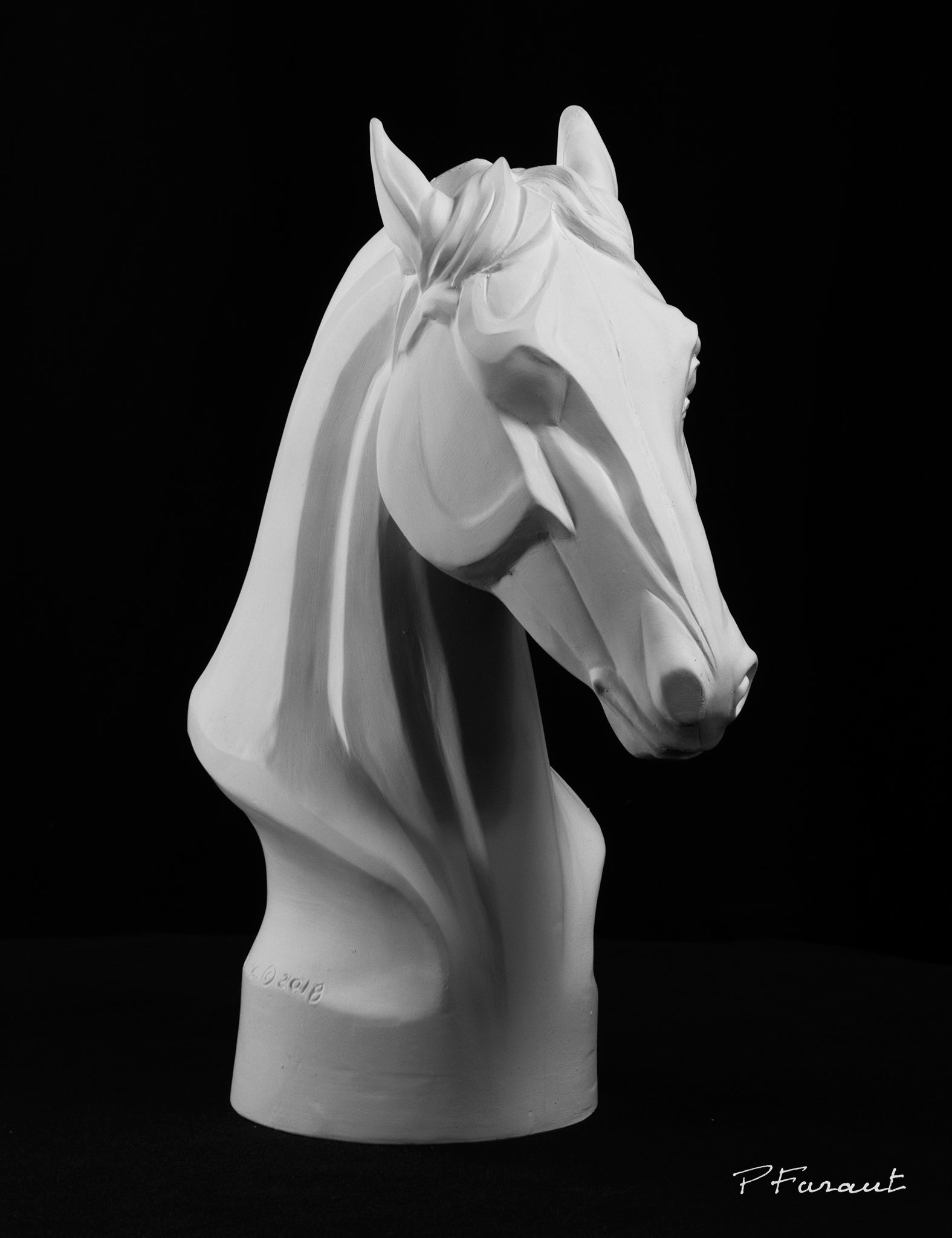 horse drawing cast, horse sculpture cast, horse bust, art reference cast, horse plaster cast for artist