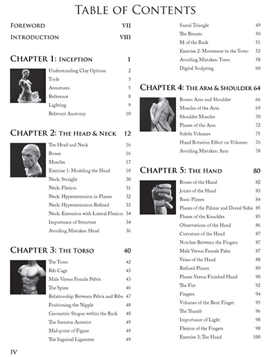 Figure Sculpting book by Philippe Faraut Table of contents 1
