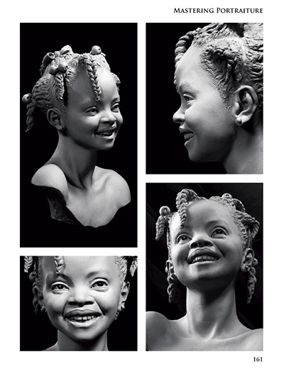 Mastering Portraiture book by Philippe Faraut sample page showing child